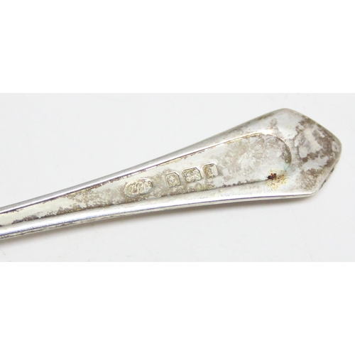 1051 - Boxed set of 6 Sterling Silver teaspoon hallmarked for Birmingham 1933, gross weight of 62 grams