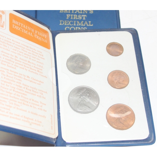 1264 - Qty. of Britains first decimal coin sets most dated for 1968 or 69.