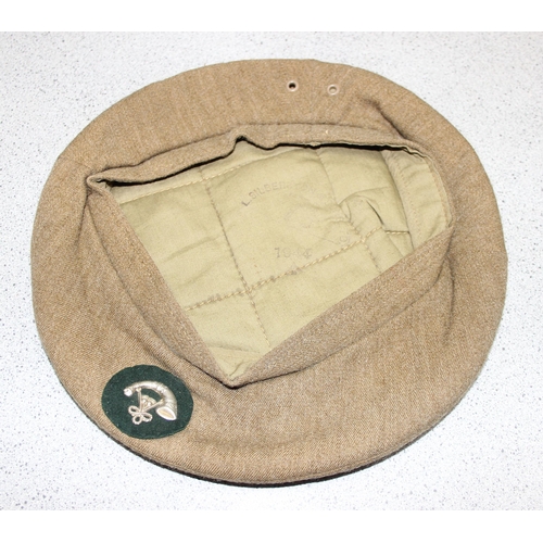 1441 - 1944 dated general service beret badged to Oxford & Bucks