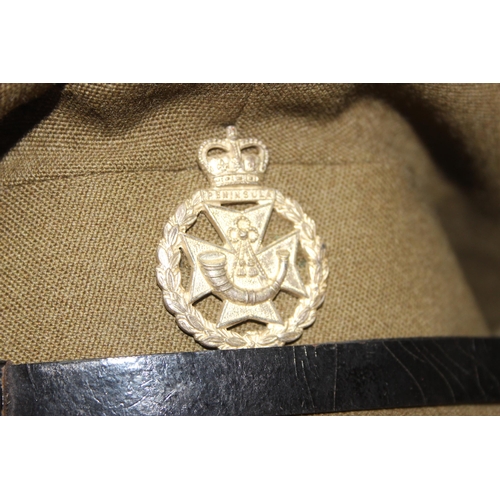 1442 - Unusual Green Jackets officers cap, Green Jackets only existing between 1957-1966