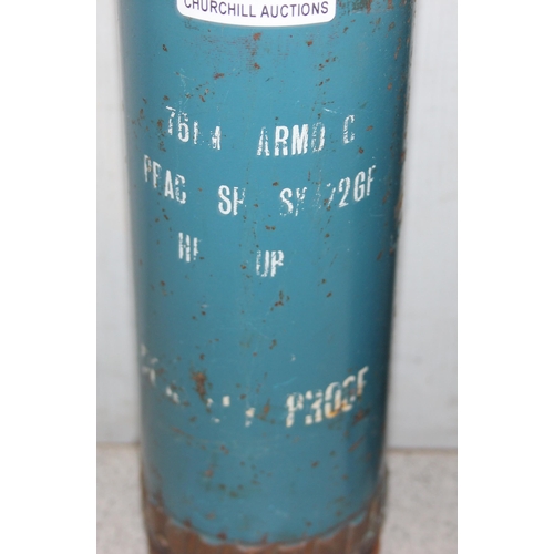 1452 - 3 x tank training ammunition, tallest standing 53cm