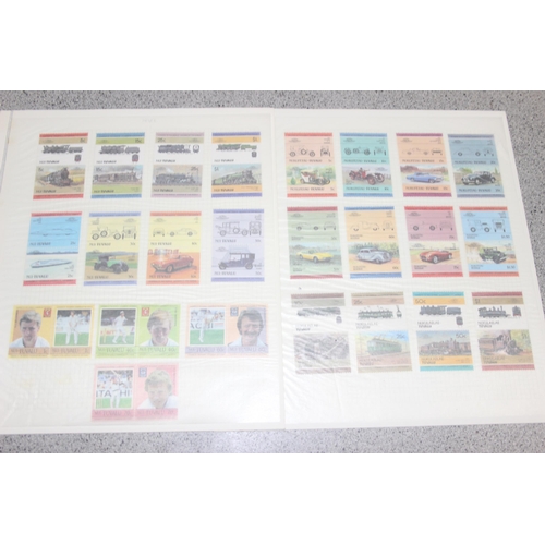 526 - Stamps - Leaders of the World, Mint, Trains, Cars (236 pairs)