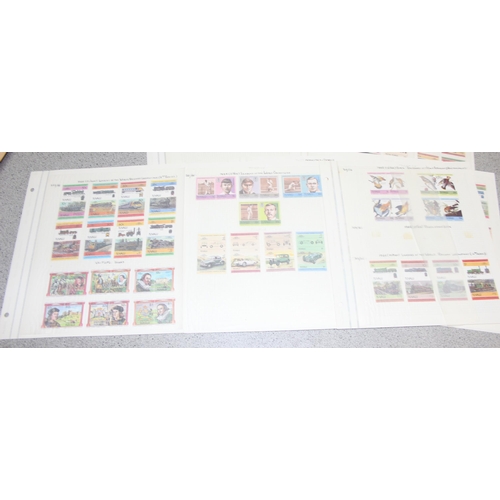 526 - Stamps - Leaders of the World, Mint, Trains, Cars (236 pairs)