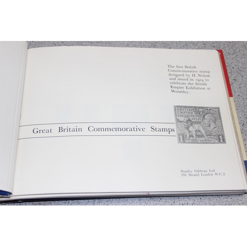 540 - Stamps - GB Mint & used Commems 1929/70 in Stanley Gibbons printed Album