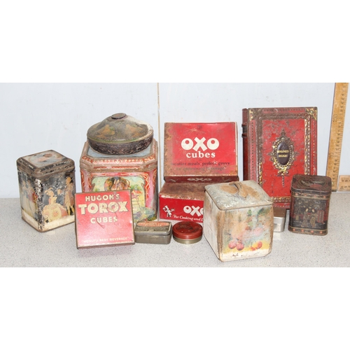 1719 - Qty of assorted vintage advertising tins