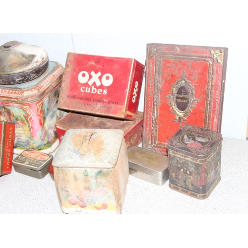 1719 - Qty of assorted vintage advertising tins