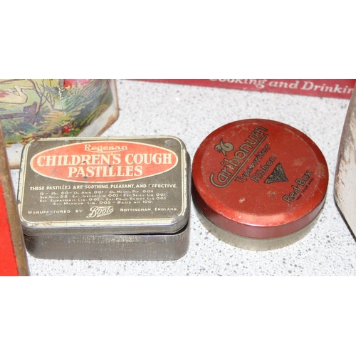 1719 - Qty of assorted vintage advertising tins