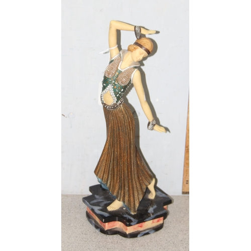 1720 - Art Deco style figure of a dancing female, approx 38cm tall