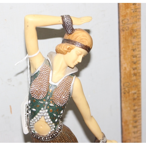 1720 - Art Deco style figure of a dancing female, approx 38cm tall