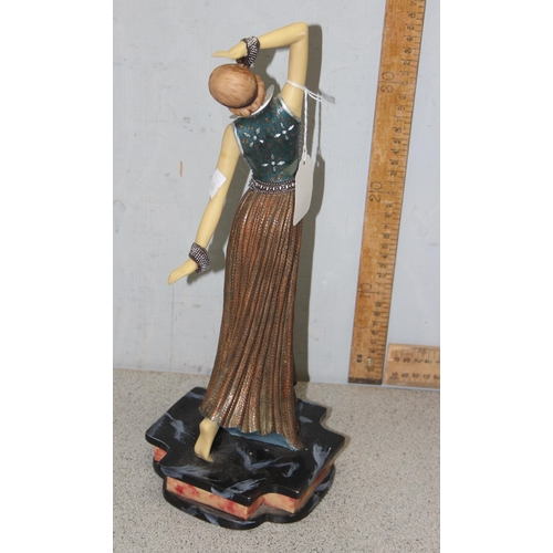 1720 - Art Deco style figure of a dancing female, approx 38cm tall