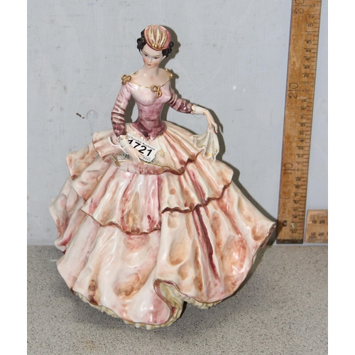 1721 - G. Girardi of Italy, a porcelain figure of a classical female in ballgown, approx 30cm tall