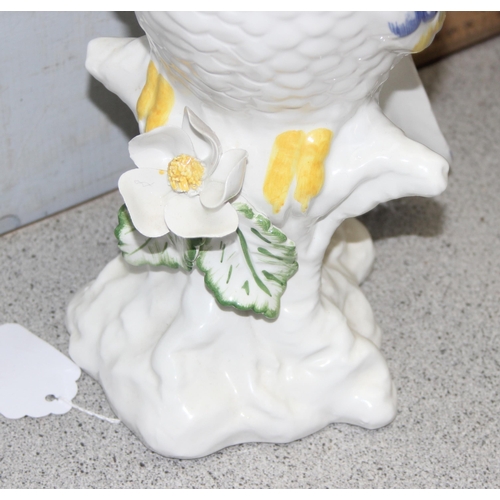 1723 - A large Italian pottery figure of a Cockatoo, approx 35cm tall