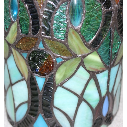 236 - Reproduction Tiffany style stained glass lampshade