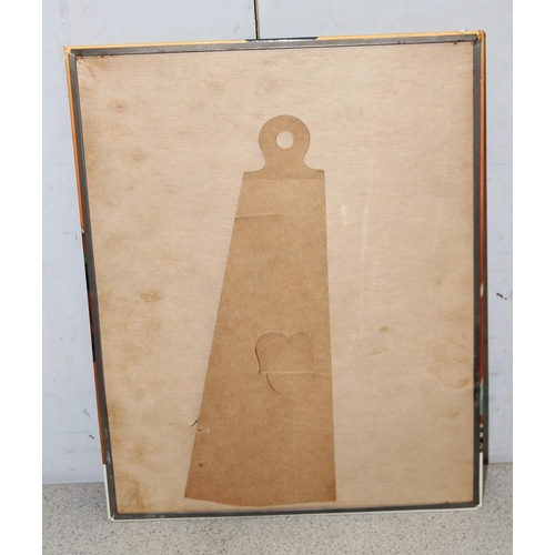 402 - Vintage cardboard Coca-Cola advertising display, measures 40cm x 32cm