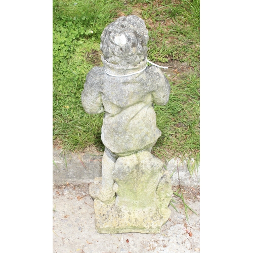 323 - Garden figure of a man, approx 72cm tall