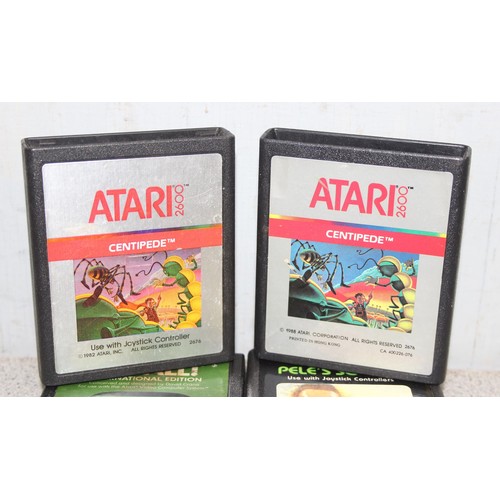 1511 - 12 x unboxed Atari cartridge games (no boxes) to incl Pac Man and Mario Bros