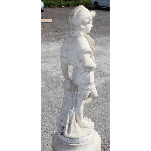 1638 - Cesare Lapini (1848-1893), a late 19th century Italian Grand Tour carved marble statue entitled 