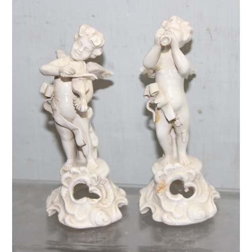 1639 - A large qty of antique and later ceramic figures to inc some examples by Dresden and 2 unusual Toby ... 