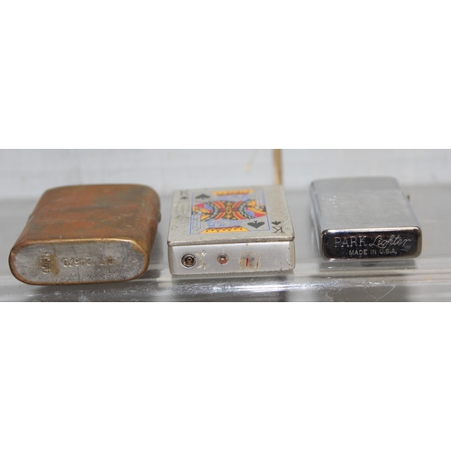 1642 - 15 assorted vintage cigarette lighters to inc Ronson Viking in box, an unusual Austrian made All Wea... 