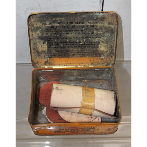 1646 - 5 vintage puncture repair kit advertising tins to inc some with contents