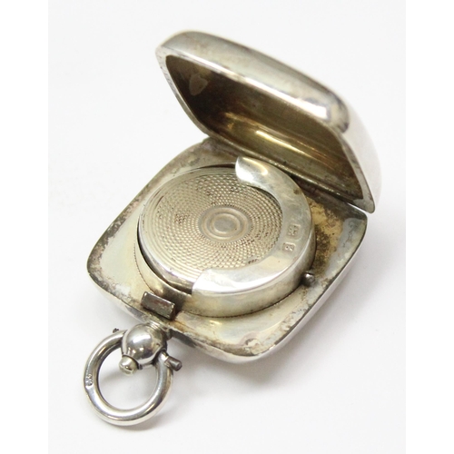 1069 - An antique silver single sovereign case, Birmingham 1906 by Mitchell Bosley & Co, approx 18.78g gros... 