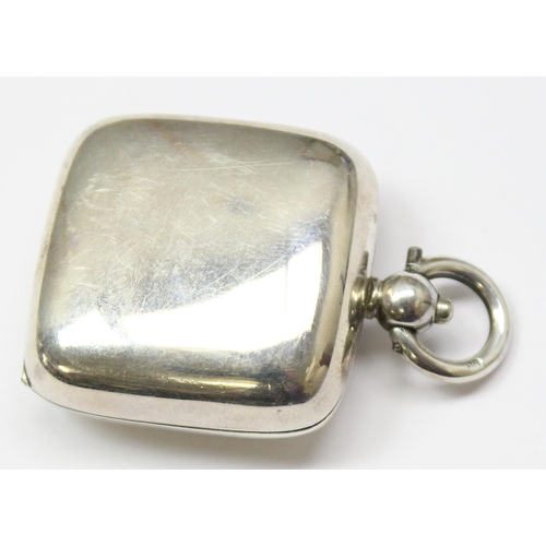 1069 - An antique silver single sovereign case, Birmingham 1906 by Mitchell Bosley & Co, approx 18.78g gros... 