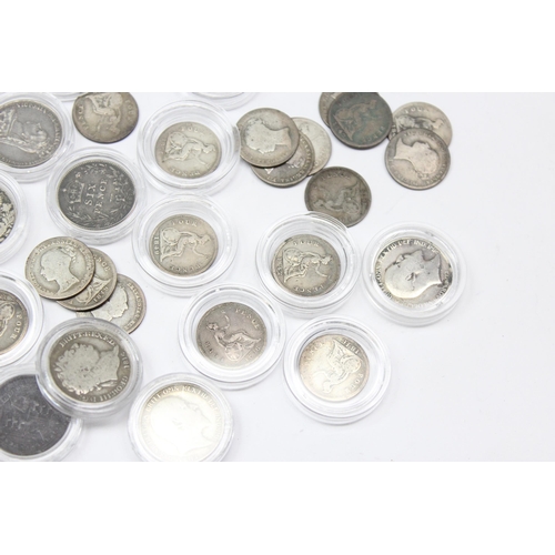 1293 - 27 assorted silver 4d (groat) coins, 2 Willian IV & 25 Queen Victoria, mixed dates and 8 full silver... 