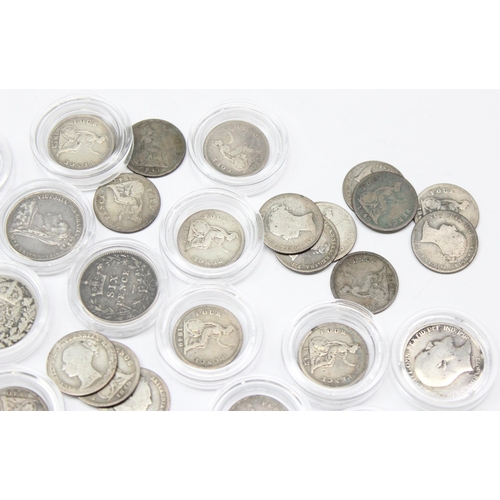 1293 - 27 assorted silver 4d (groat) coins, 2 Willian IV & 25 Queen Victoria, mixed dates and 8 full silver... 