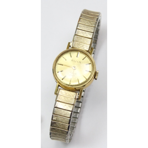 1323 - A 9ct gold cased Rotary watch, marked for London 1971 & 3 other vintage ladies watches