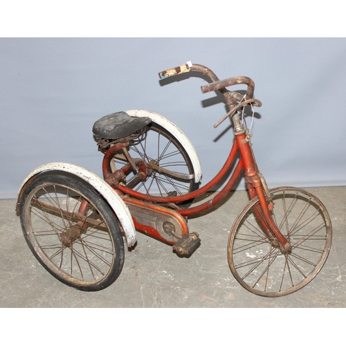 722 - A vintage tricycle