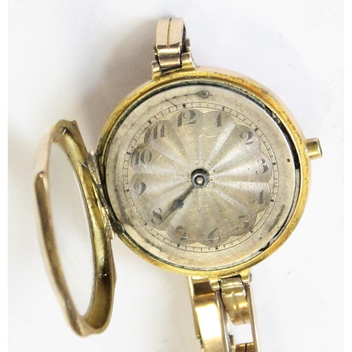 1327 - A 9ct gold cased Rolex wristwatch with an expanding 9ct gold strap, case import marked for London 19... 