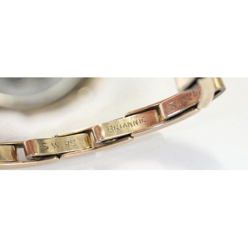 1327 - A 9ct gold cased Rolex wristwatch with an expanding 9ct gold strap, case import marked for London 19... 