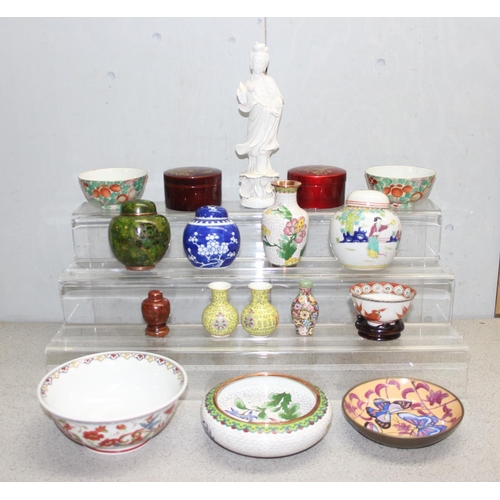 1810 - Qty of modern oriental ceramics to include ginger jars and cloisonné