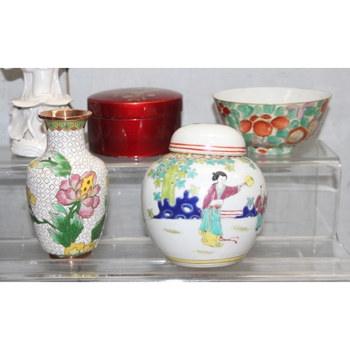 1810 - Qty of modern oriental ceramics to include ginger jars and cloisonné