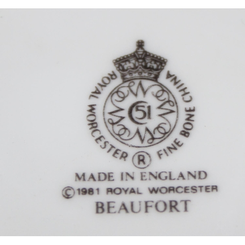 1812 - Qty of Royal Worcester Beaufort china to include 10 coffee cups, 10 saucers and a sugar bowl