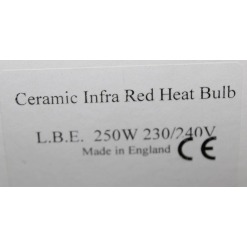 269D - 9 new in box ceramic heat lamp bulbs