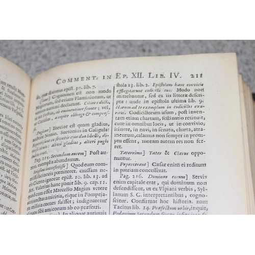 551 - M. Tullii Ciceronis Epistolarum Libri XVI by Ioannis Georgii Graevii published in Amsterdam in 1667,... 