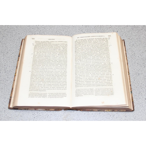 552 - M. Tullii Ciceronis Opera Omnia by Jo. Augusti Ernesti, 6 half leather bound volumes published c.182... 