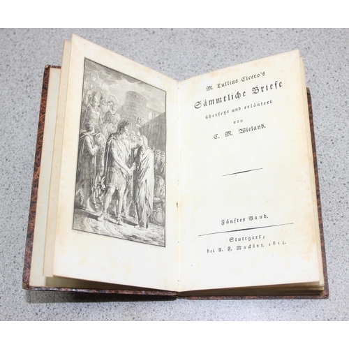 554 - M. Tullius Cicero's works published in German; 5 volumes dated 1814