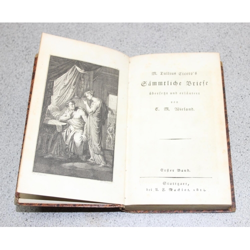 554 - M. Tullius Cicero's works published in German; 5 volumes dated 1814