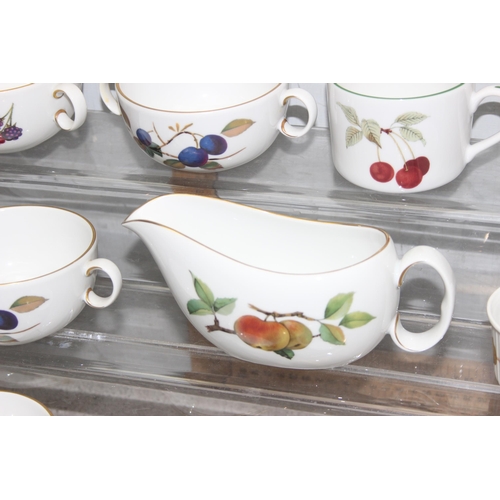 1819 - Large qty of Royal Worcester Evesham & St Michael Ashberry pattern ceramics to include teacups, sauc... 