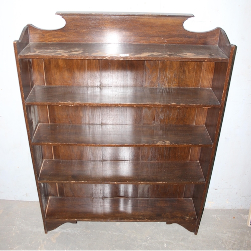 153 - A vintage mahogany bookcase, approx 90cm wide