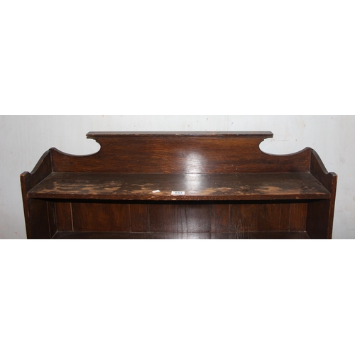 153 - A vintage mahogany bookcase, approx 90cm wide