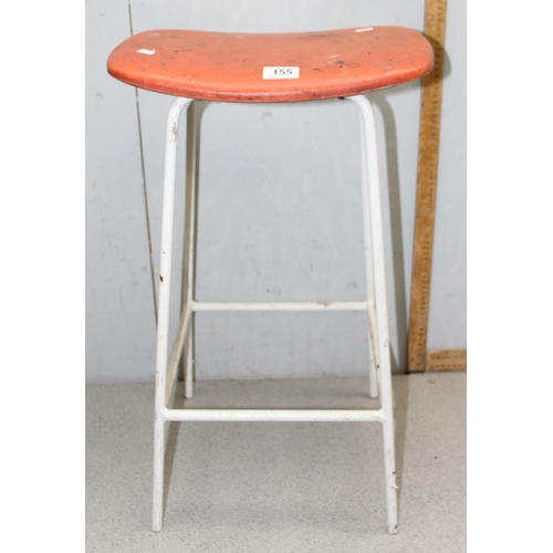 155 - Orange seated stool by Kandya