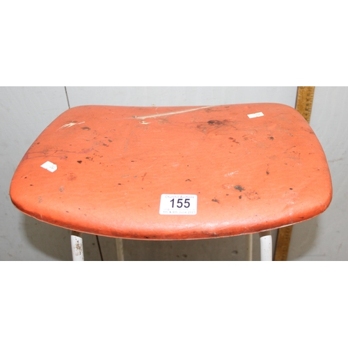 155 - Orange seated stool by Kandya