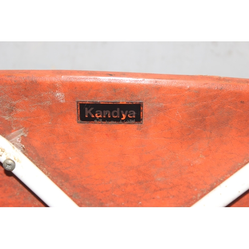 155 - Orange seated stool by Kandya