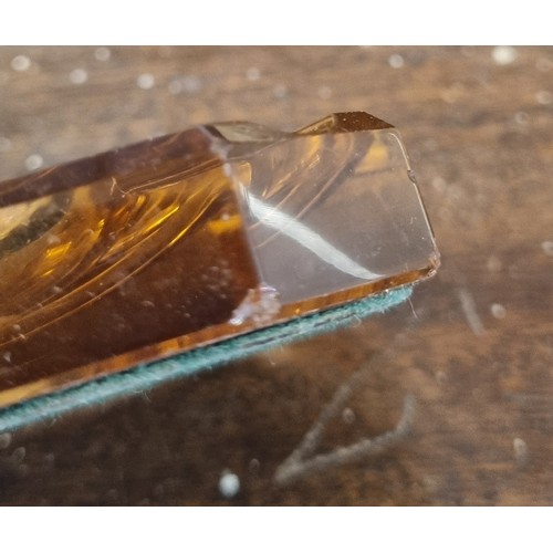 1799 - 6 assorted Art Deco style amber mirrored glass ashtrays, believed to be Belgian, all seemingly unmar... 