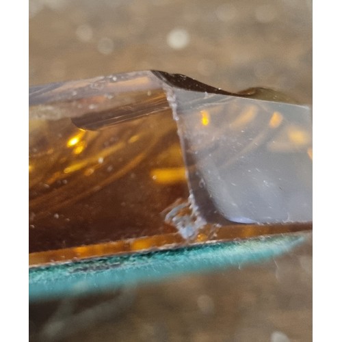 1799 - 6 assorted Art Deco style amber mirrored glass ashtrays, believed to be Belgian, all seemingly unmar... 