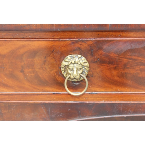 48 - A George IV / Regency period mahogany sideboard, circa 1825, strongly in the manner of Gillows. Rais... 