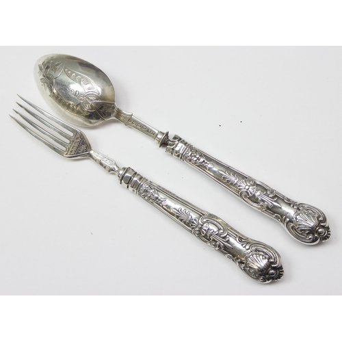 1025 - Mix of silver and silver handled items, approx 147.44g gross